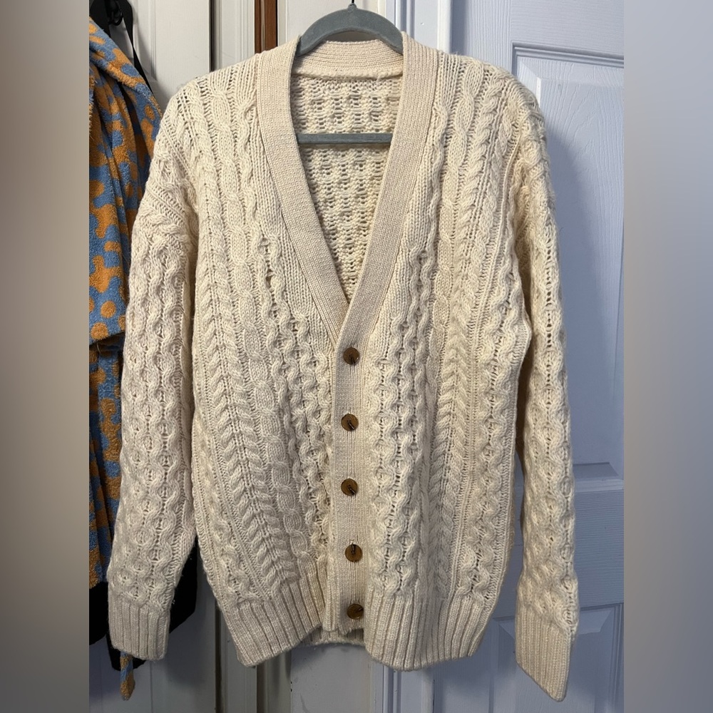 Oversized fisherman sweater